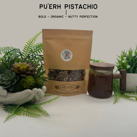 Pu'erh Pistachio Organic Herbal Tea Blend