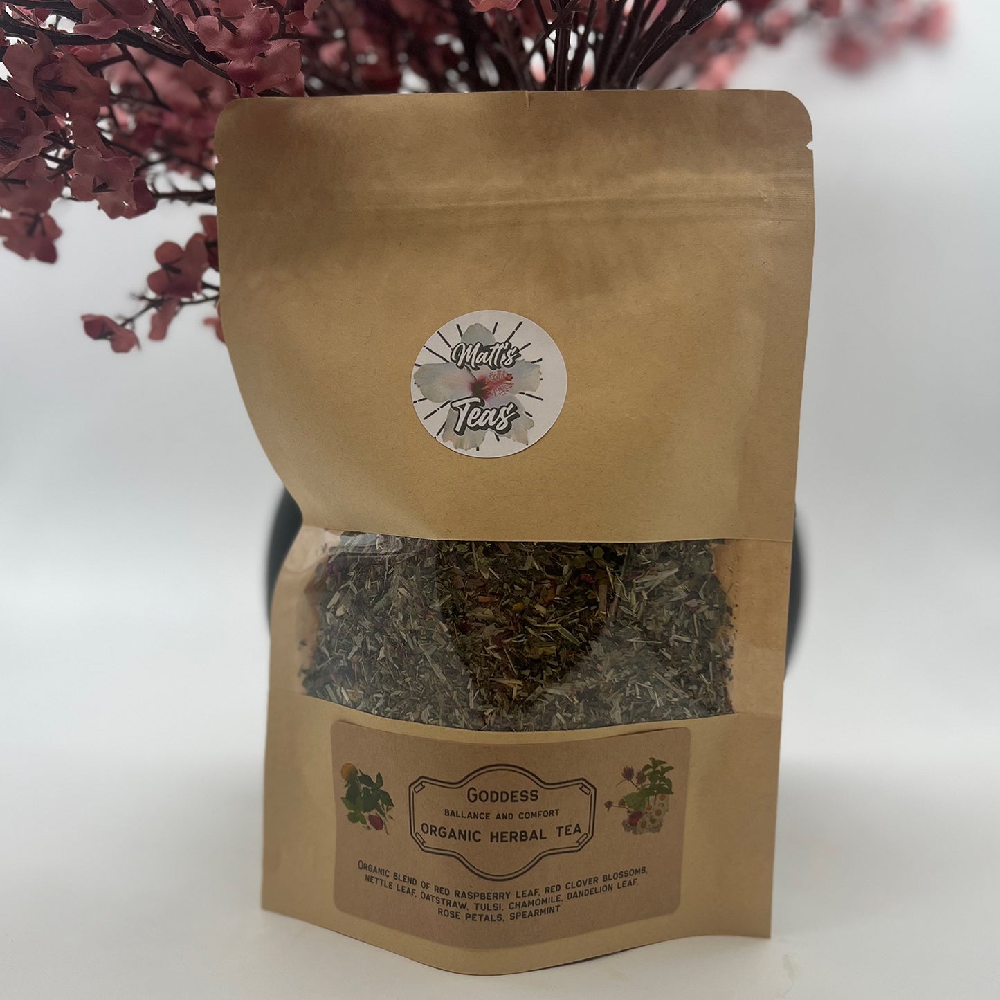 Goddess Balance and Comfort organic herbal tea blend