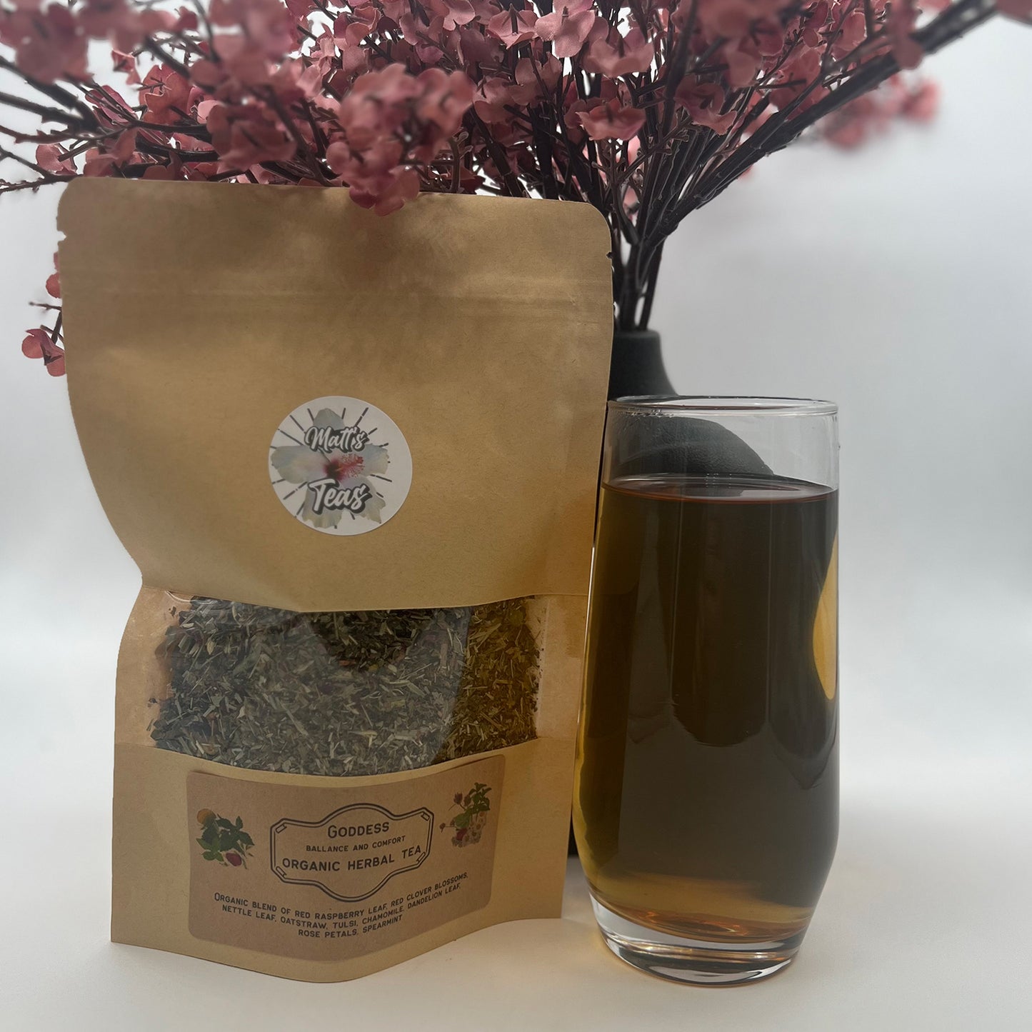 Goddess Balance and Comfort organic herbal tea blend