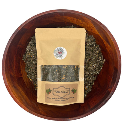 Raspberry Nettle Fusion organic herbal tea blend