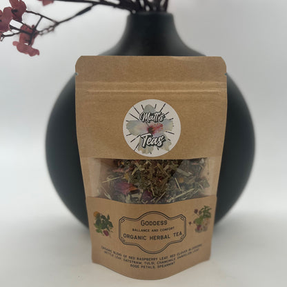 Goddess Balance and Comfort organic herbal tea blend